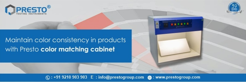 Maintain color consistency in products with Presto color matching cabinet
